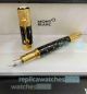 Luxury Replica Montblanc Queen Elizabeth Limited Edition Rollerball Gold coated Clip (4)_th.jpg